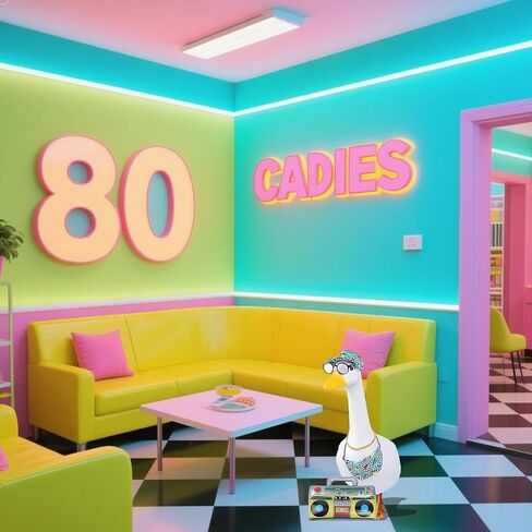 5 أجهزة كمبيوتر مثقلة ملابس الصيف شرفة أوزة ، والثمانينيات 90s الزي الهيب هوب زي لتمثال أوزة 23 ' in Kuwait