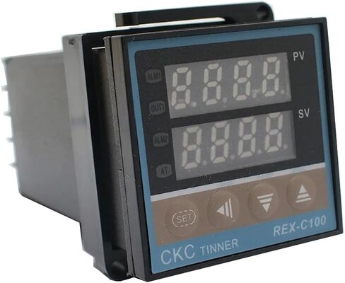 وحدة التحكم في درجة حرارة PID الرقمية REX-C100 من 0 إلى 999 درجة 240V ترموستات REX-C100 مع إخراج حالة التتابع/الصلبة (إخراج الترحيل) in Saudi Arabia