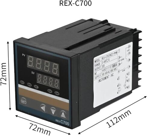 DC24V PID درجة حرارة وحدة التحكم الرقمية ترموستات ترموستات SSR الإخراج REX C400 C700 K E J PT100 CU50 (C700-VAN DC24V) in Saudi Arabia