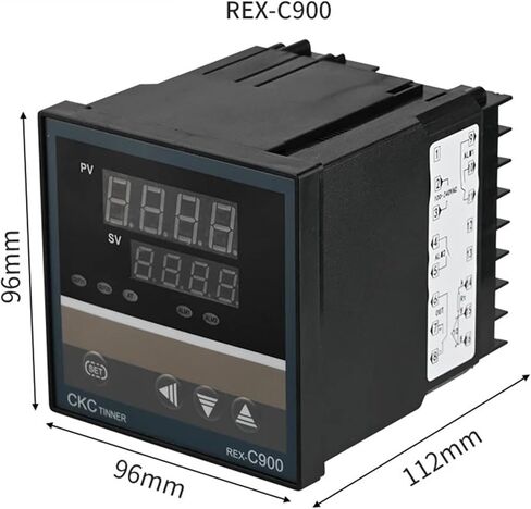 DC24V PID درجة حرارة وحدة التحكم الرقمية ترموستات ترموستات SSR الإخراج REX C400 C700 K E J PT100 CU50 (C700-VAN DC24V) in Saudi Arabia