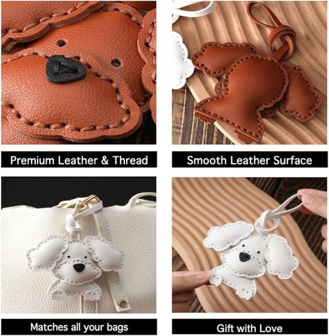 جلود تيدي القلطي القلطي كيس سحر محفظة سحر اللطيف مفاتيح مجموعة كوكب الحرف DIY للنساء حقائب اليد ، الحرف اليدوية DIY للأكياس وسلسلة المفاتيح (دب دب) in Kuwait