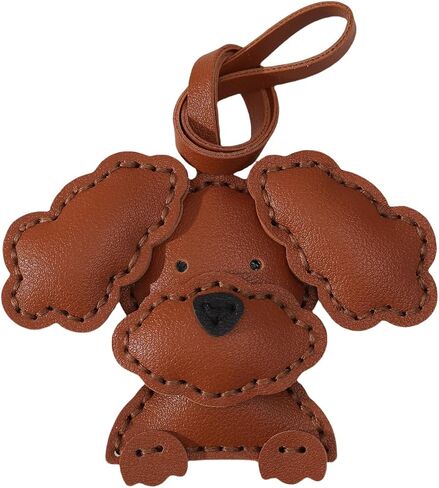 Leather Teddy Poodle Dog Bag Charms Purse Charms Cute Keychains DIY Craft Kit for Women Handbags Tote Key Chain in Kuwait