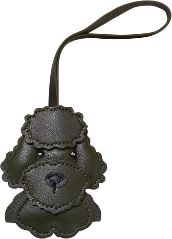 Dog Bag Charm, Fashion Teddy Dog ​​Head Charm for Purse Handbags Bag Accessories PU Key Charms in Saudi Arabia