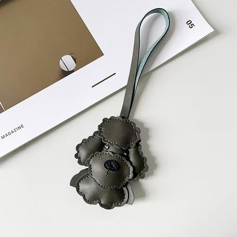Dog Bag Charm, Fashion Teddy Dog ​​Head Charm for Purse Handbags Bag Accessories PU Key Charms in Saudi Arabia