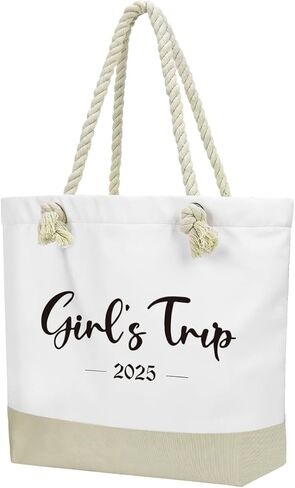 Fokongna Tote Bag For Women, Beach Bag Best Friend Travel Birthday Gifts, Travel Parties Vacation Shopping Essentials in Saudi Arabia