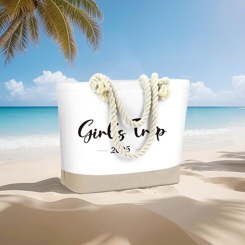 Fokongna Tote Bag For Women, Beach Bag Best Friend Travel Birthday Gifts, Travel Parties Vacation Shopping Essentials in Saudi Arabia