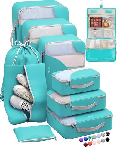 Travel Organizer T3V2 (6+4) 10-Piece Orange OH in Saudi Arabia
