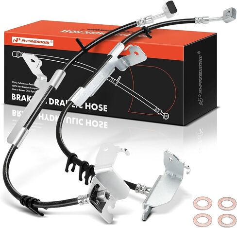 A-Premium Brake Hydraulic Hose Replacement for Jeep Wrangler 2018-2023, Rear Left and Right in Saudi Arabia