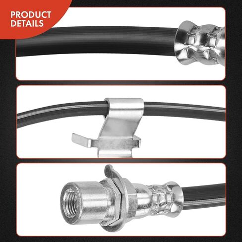 A-Premium Front Driver Brake Brake خرطوم هيدروليكي متوافق مع طرازات Chrysler و Dodge المختارة-300 2005-2010 ، Challenger 2009-2010 ، Charger 2006-2011 ، Magnum 2005-2008 in Saudi Arabia