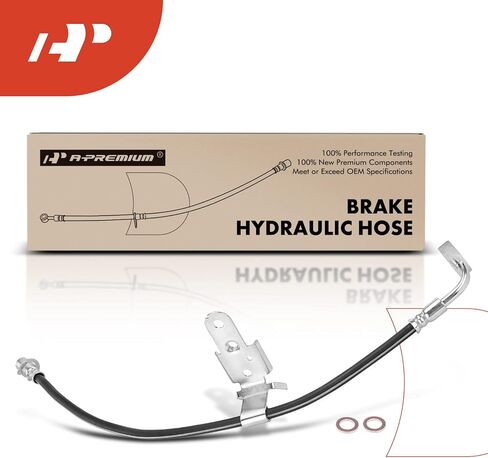 A-Premium Front Driver Brake Brake خرطوم هيدروليكي متوافق مع طرازات Chrysler و Dodge المختارة-300 2005-2010 ، Challenger 2009-2010 ، Charger 2006-2011 ، Magnum 2005-2008 in Saudi Arabia
