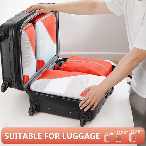 Travel Organizer T3V2 (6+4) 10-Piece Orange OH in Kuwait
