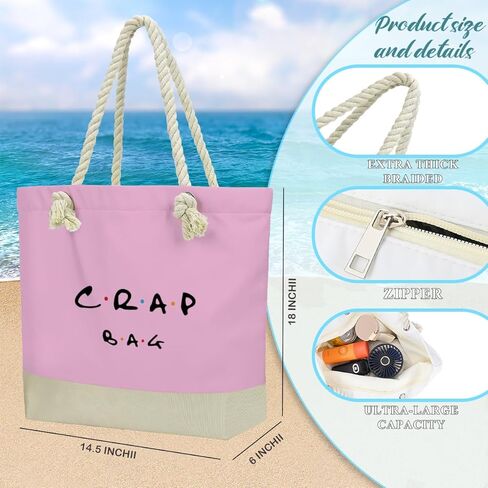 Fokongna Tote Bag For Women, Beach Bag Best Friend Travel Birthday Gifts, Travel Parties Vacation Shopping Essentials in Kuwait