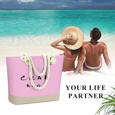 Fokongna Tote Bag For Women, Beach Bag Best Friend Travel Birthday Gifts, Travel Parties Vacation Shopping Essentials in Kuwait