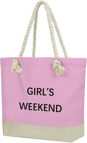 Fokongna Tote Bag For Women, Beach Bag Best Friend Travel Birthday Gifts, Travel Parties Vacation Shopping Essentials in Saudi Arabia