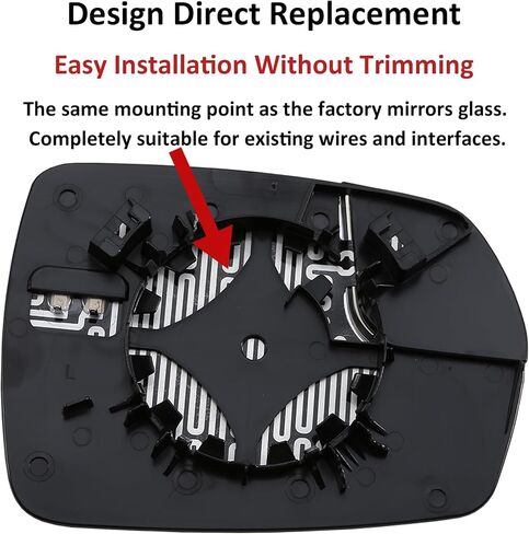 Passenger Side Mirror Replacement for Ford Edge 2015 2016 2017 2018 Mirrors Glass - Convex Mirror Glass, Right Side Rear View Mirror with Power Heated in Saudi Arabia