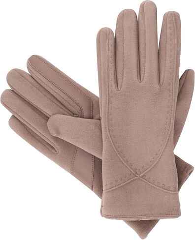 isotoner Women’s Water Repellent and Touchscreen Compatible Microsuede Gloves in Saudi Arabia
