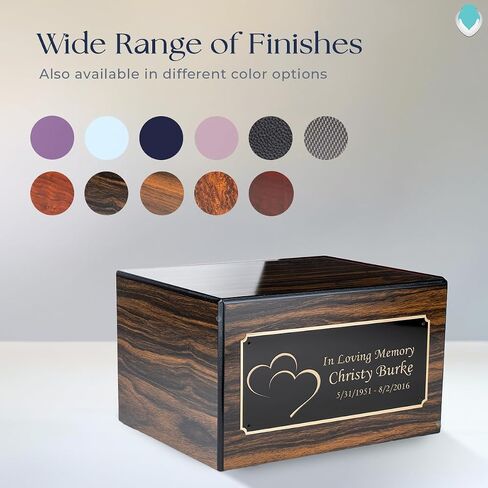 GetUrns Heritage Adult Espresso Cremation Urn Box for Human Ashes I Dirtbike Custom Engraved Wooden Urns for Male and Female I 213lbs in Saudi Arabia