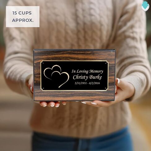 GetUrns Heritage Adult Espresso Cremation Urn Box for Human Ashes I Dirtbike Custom Engraved Wooden Urns for Male and Female I 213lbs in Saudi Arabia