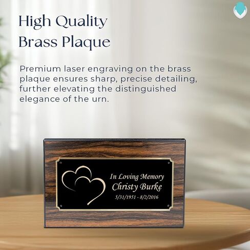 GetUrns Heritage Adult Espresso Cremation Urn Box for Human Ashes I Dirtbike Custom Engraved Wooden Urns for Male and Female I 213lbs in Saudi Arabia