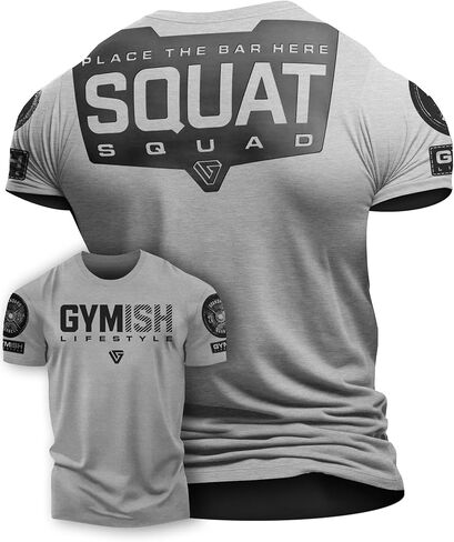 D R Detroit Rebels Squat Muscle Mens Thirts Tees ، قميص رياضي قصير الأكمام in Kuwait