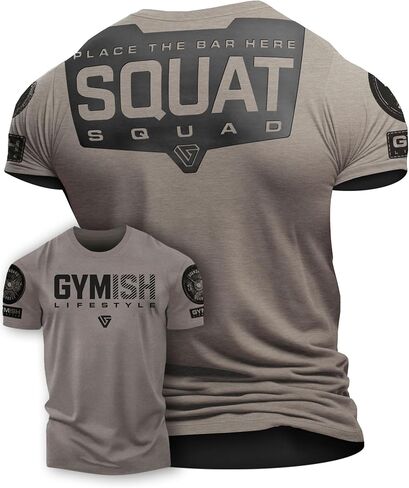 D R Detroit Rebels Squat Muscle Mens Thirts Tees ، قميص رياضي قصير الأكمام in Kuwait