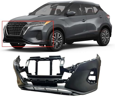 FitParts Compatible With Front Bumper Cover Nissan Kicks 2021-2023 Primed 620225R00J NI1000338 in Saudi Arabia