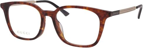 Gucci GG0831OA 002 Eyeglasses Men's Havana/Gold Full Rim Pantical Frame 52mm in Saudi Arabia