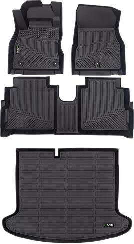 Floor Mats Custom for 2019-2024 ES ES350/ ES300h & 2025 ES300h All Weather Protection TPE Heavy Duty Non-Slip Automotive Floor Liners Fits Front& 2nd Row Full Set Accessories, Black in Saudi Arabia