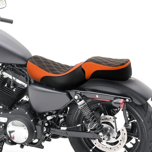 نسخة. Rider Iron 883 مقعدان UP مع مقعد Pillion للركاب لاتاكب لهارلي سبورتسستر الحديد 883 XL883N 2016-2022 مقعدين قطعتين in Kuwait