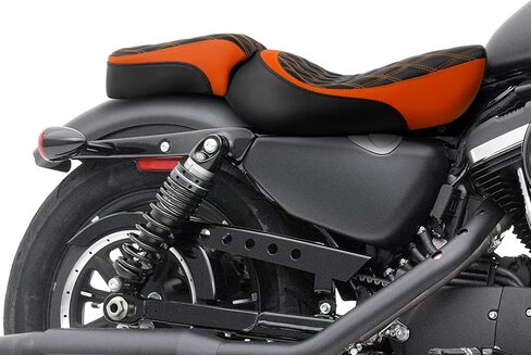 نسخة. Rider Iron 883 مقعدان UP مع مقعد Pillion للركاب لاتاكب لهارلي سبورتسستر الحديد 883 XL883N 2016-2022 مقعدين قطعتين in Kuwait