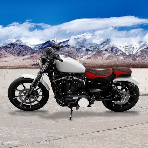 نسخة. Rider Iron 883 مقعدان UP مع مقعد Pillion للركاب لاتاكب لهارلي سبورتسستر الحديد 883 XL883N 2016-2022 مقعدين قطعتين in Kuwait