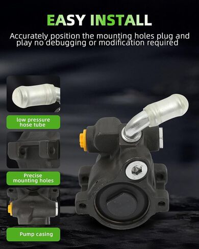 Scitoo Power Steering Pump متوافقة مع Ford Explorer 1997-2005 ، لـ Ranger 2001-2011 ، لـ Mazda B4000 2001-2009 ، ل Mercury Mountainter 1998-2005 ، V6 4.0L ، استبدل# 5L2Z3A674CARM ، 20-279 in Saudi Arabia