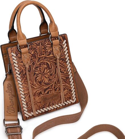 Wrangler Embossed Crossbody Bag for Women Top Handle Handbags and Western Mini Tote in Saudi Arabia