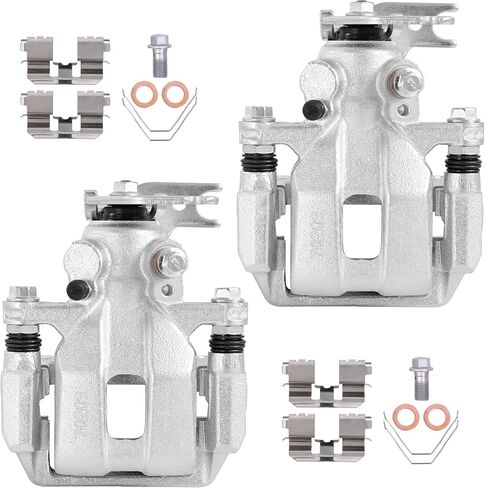 2PCS Rear Disc Brake Caliper Assembly w/Bracket Compatible for Honda Accord 2013 2014 2015 2016 2017 Rear Driver and Passenger Side 19B7097 19B7096 in Saudi Arabia