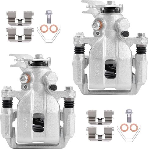 2PCS Rear Disc Brake Caliper Assembly w/Bracket Compatible for Honda Accord 2013 2014 2015 2016 2017 Rear Driver and Passenger Side 19B7097 19B7096 in Saudi Arabia