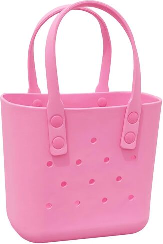 حقيبة حمل مطاطية حقيبة شاطئية صغيرة مقاومة للماء حقيبة قابلة للغسل حقيبة سفر محمولة حقيبة يد مفتوحة للفتيات/الأطفال in Kuwait