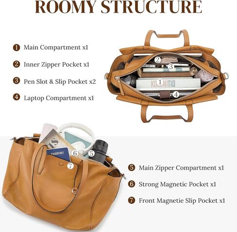 حقيبة حمل جلدية S-Zone للنساء أكياس كبيرة للكتف Crossbody حقيبة يد محفظة in Saudi Arabia