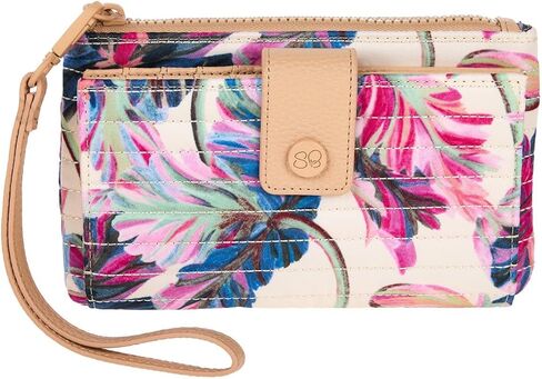 Samantha Brown To-Go RFID Quilted Travel Wallet (Abstract Floral) in Kuwait