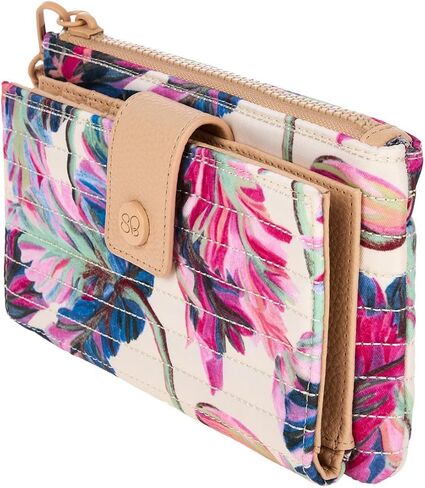 Samantha Brown To-Go RFID Quilted Travel Wallet (Abstract Floral) in Kuwait
