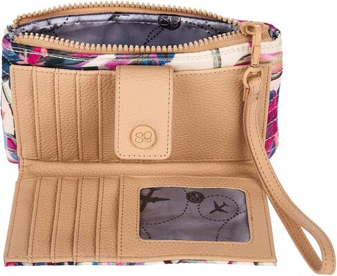 Samantha Brown To-Go RFID Quilted Travel Wallet (Abstract Floral) in Kuwait