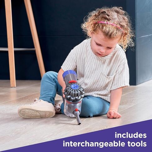 Casdon Dyson Cordless Vacuum Interactive Toy for Children Aged 3+, Purple in Saudi Arabia
