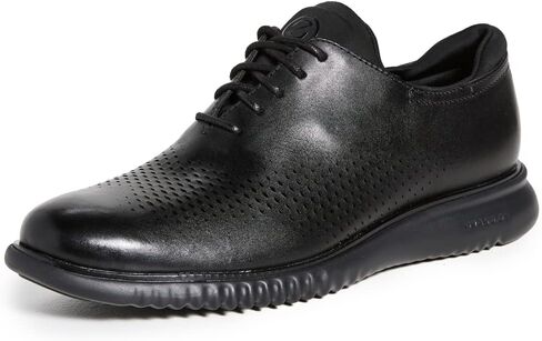 حذاء Cole Haan الرجالي 2.Zerogrand Laser Wing Tip Oxford مبطن بدون كعب، الجزء العلوي من جلد نوبوك بلون الكمأة/العاجي، 12 in Saudi Arabia
