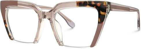 VOOGLAM Square Blue Light Glasses for Women Men Anti Eyestrain Dry Eyes Computer Phone TV Eyewear Danyale in Saudi Arabia
