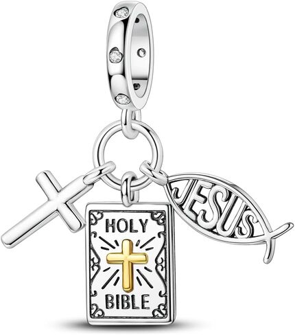 Aurevella925 سحر الفضة الاسترليني لأساور باندورا والقلائد ، حبات الفراشة العذراء مريم ، هدايا المجوهرات للسيدات في عيد الأم in Kuwait