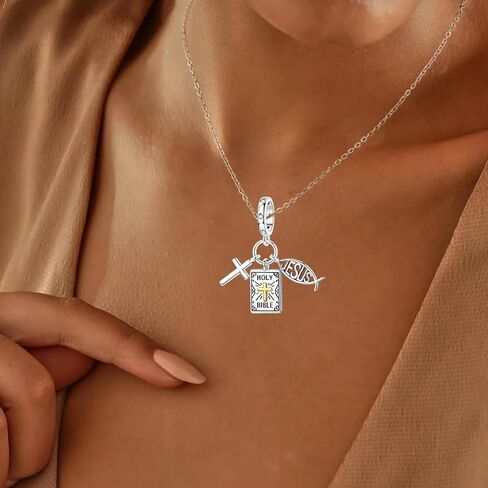 Aurevella925 سحر الفضة الاسترليني لأساور باندورا والقلائد ، حبات الفراشة العذراء مريم ، هدايا المجوهرات للسيدات في عيد الأم in Kuwait