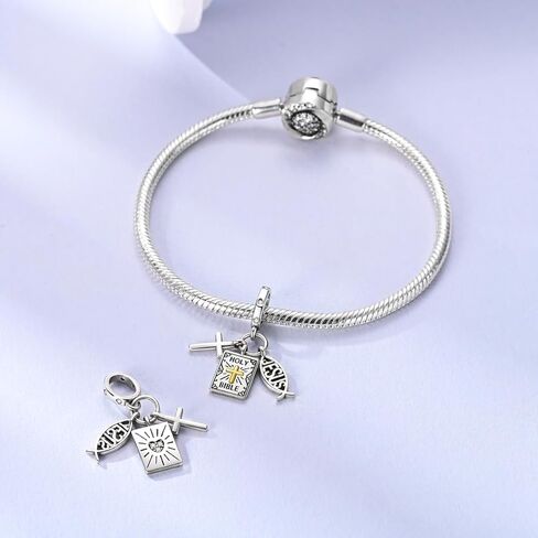 Aurevella925 سحر الفضة الاسترليني لأساور باندورا والقلائد ، حبات الفراشة العذراء مريم ، هدايا المجوهرات للسيدات في عيد الأم in Kuwait