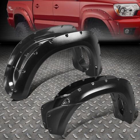 تنطبق على مشاعل العجلات المكونة من 4 قطع في 2012-2015 Tacoma 73.5 "سرير-ساتان عثرة الانتهاء من الأسود in Saudi Arabia