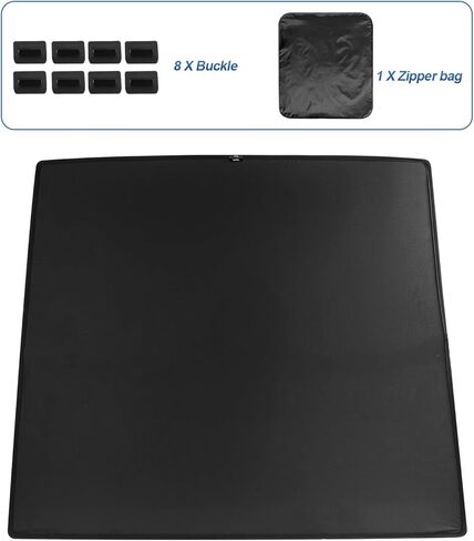 2025 تم ترقية سقف Cybertruck Sunshade الملاذ للحرارة ، والحماية من الأشعة فوق البنفسجية ، وملحقات داخلية عاكسة للنيانو لـ Tesla Cybertruck 2025 (2pcs) in Kuwait