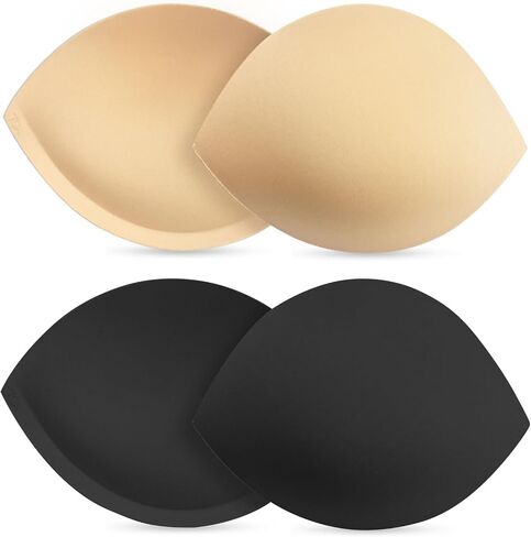Women's Push Up Bra Pads Inserts 2 Pairs Breast Enhancer Cups Add 1-2 Cup Sizes Instantly A/B, C Cup Available in Kuwait