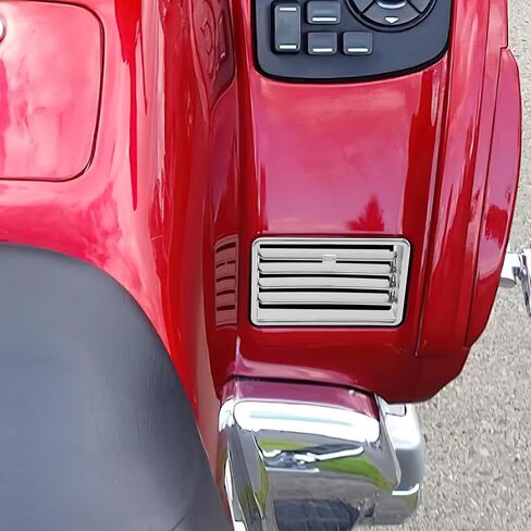 TCT-MOTORPARTS Chrome Lower Fairing Fresh Air Vents Fit For Honda Goldwing GL1800 2001-2010 in Saudi Arabia